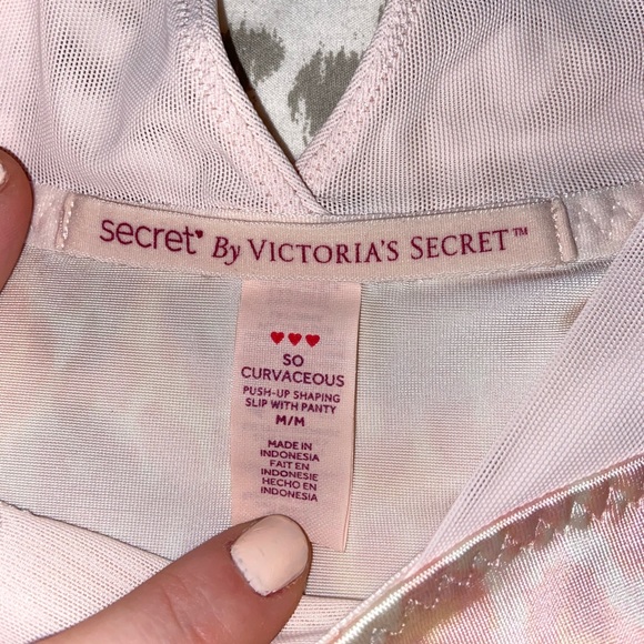 Victoria’s Secret Pink Leopard So Curvaceous Push-Up Shaping Slip with Panty - Picture 11 of 12